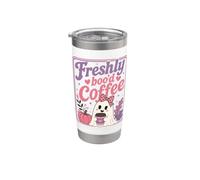 Fantasma de Halloween Recién Boo'd Amante del Café Vintage Halloween Vaso térmico de acero inoxidable de doble pared