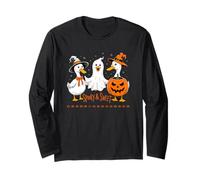 Fantasma de pato espeluznante y dulce de Halloween Manga Larga