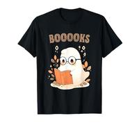 Fantasma de Spooky Books, Lindos Amantes de los Libros, Halloween, Leyendo bajo Camiseta