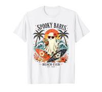 Fantasma de Spooky Girls Beach Crew para Halloween, Retro y veraneo Camiseta