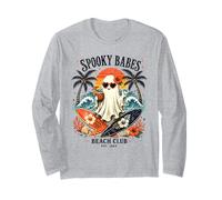 Fantasma de Spooky Girls Beach Crew para Halloween, Retro y veraneo Manga Larga