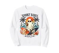 Fantasma de Spooky Girls Beach Crew para Halloween, Retro y veraneo Sudadera
