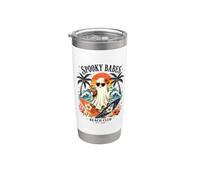 Fantasma de Spooky Girls Beach Crew para Halloween, retro y veraneo Vaso térmico de acero inoxidable de doble pared