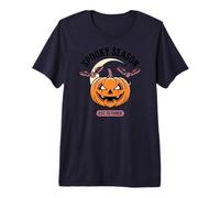 Fantasma de Temporada Espeluznante Halloween Calabaza murciélago Truco o Trato Camiseta Premium