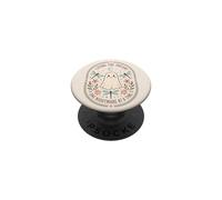 Fantasma Divertido Halloween Cottagecore Spooky Floral PopSockets PopGrip Adhesivo