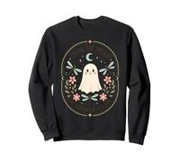 Fantasma Divertido Halloween Cottagecore Spooky Floral Sudadera