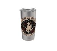 Fantasma Gótico Horror Rosa espeluznante Pesadilla Luna espeluznante Vaso térmico de acero inoxidable de doble pared