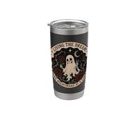 Fantasma Gótico Horror Rosa espeluznante Pesadilla Luna espeluznante Vaso térmico de acero inoxidable de doble pared