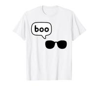 Fantasma Invisible Fresco con Gafas de Sol Gritando Boo Camiseta gráfica económica, Hombre, Blanco, XL