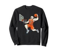 Fantasma Jugando Baloncesto Dunk Divertido Disfraz de Halloween Deportes Sudadera