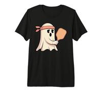 Fantasma Jugando Pickleball con gráfico Bandana Camiseta Premium