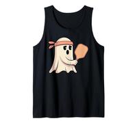 Fantasma Jugando Pickleball con gráfico Bandana Camiseta sin Mangas