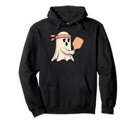 Fantasma Jugando Pickleball con gráfico Bandana Sudadera con Capucha