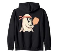 Fantasma Jugando Pickleball con gráfico Bandana Sudadera con Capucha