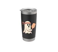 Fantasma jugando pickleball con gráfico bandana Vaso térmico de acero inoxidable de doble pared