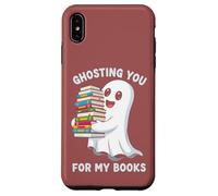 Fantasma Lindo Fantasma Leer Libros Amante Lectura de Halloween Carcasa para iPhone XS MAX