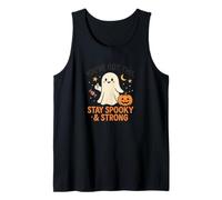 Fantasma Lindo Stay Spooky & Strong Diseño Halloween Camiseta sin Mangas