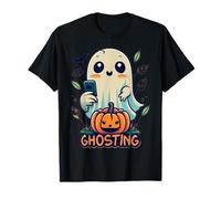 Fantasma LOL espeluznante, dulce y totalmente compatible con texto Camiseta