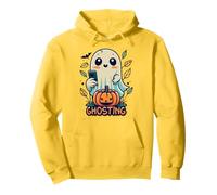 Fantasma LOL espeluznante, dulce y totalmente compatible con texto Sudadera con Capucha