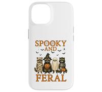 Fantasma mapache espeluznante y salvaje Halloween niños niñas retro Carcasa para iPhone 14