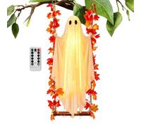 Fantasma oscilante para decoración al aire libre, espeluznante, lindo accesorio de casa embrujada de terror