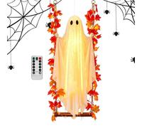 Fantasma oscilante para decoración al aire libre, espeluznante, lindo accesorio de casa embrujada de terror