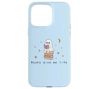 Fantasma Retro Leyendo Libros Lector Chica literaria Carcasa para iPhone 15 Pro MAX