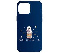 Fantasma Retro Leyendo Libros Lector Chica literaria Carcasa para iPhone 16 Pro MAX
