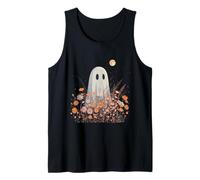 Fantasmas a la luz de Luna Entre Flores Silvestres Camiseta sin Mangas