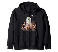 Fantasmas a la luz de Luna Entre Flores Silvestres Sudadera con Capucha