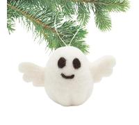 Fantasmas de fieltro de Halloween, lindo fantasma de fieltro de Halloween, figura de fantasmas de fieltro de lana, divertidas decoraciones de Halloween para la ventana del hogar