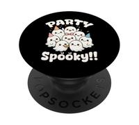 Fantasmas de Fiesta espeluznantes Kawaii Halloween PopSockets PopGrip Adhesivo