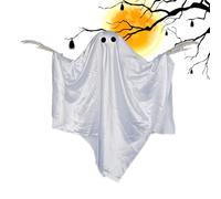 Fantasmas de Halloween - Decoraciones de Halloween de ventana de fantasmas flotantes - Decoración de otoño de terror para pasear al aire libre apartamento jardín porche casa encantada patio patio