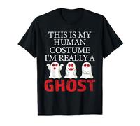 Fantasmas Divertidos Humor Este Es Mi Disfraz Humano Fantasma Halloween Camiseta