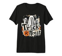 Fantasmas Grunge Truco o Trato Halloween Divertido Camiseta Premium