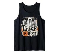 Fantasmas Grunge Truco o Trato Halloween Divertido Camiseta sin Mangas