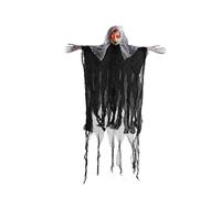 Fantasmas para colgar al aire libre, fantasma colgante animado para decoración de Halloween con ojos y brazos iluminados flexibles animados