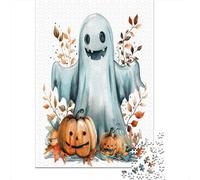 Fantasmas y Monstruos de Halloween Puzzle Adulto 1000 Piezas Rompecabezas Entretenimento Juegos Desafiantes EduGatosivos Rompecabezas Imposible Adultos 1000pcs (75x50cm)