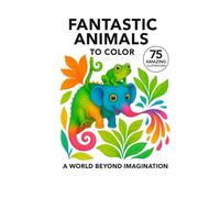 Fantastic Animals: 75 original illustrations to color in a world beyond imagination (Playful animals)