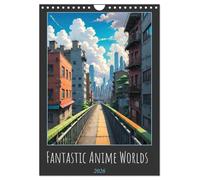 Fantastic Anime Worlds (Wall Calendar 2026 DIN A4 portrait), CALVENDO 12 Month Wall Calendar: A journey through fantastic anime worlds.