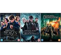 Fantastic Beasts 3 Film Collection DVD - Fantastic Beasts And Where To Find Them, The Crimes of Grindelwald, The Secrets of Dumbledore DVD