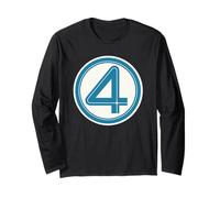Fantastic Four Logo 4 Manga Larga