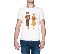 Fantastic Mr. Fox Blanca Hombre Camiseta White Men's T-Shirt tee