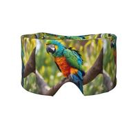 Fantásticas orejeras para dormir con estampado de plumas de loro, opacas, para viajes, siesta cómoda, para el hogar y la oficina