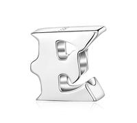 Fantasticharm fits Pandora Bracelet Breloque en forme de lettre de A à Z en argent sterling 925 compatible avec un bracelet Pandora