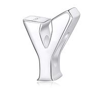 Fantasticharm fits Pandora Bracelet Breloque en forme de lettre de A à Z en argent sterling 925 compatible avec un bracelet Pandora