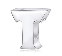Fantasticharm fits Pandora Bracelet Breloque en forme de lettre de A à Z en argent sterling 925 compatible avec un bracelet Pandora