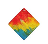 Fantástico ambientador con estampado de plumas de loro, 10 piezas, ambientador para coche, hojas colgantes con cuerda para coche y hogar