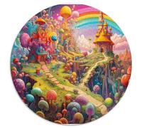 Fantástico Hongo Adultos-Niños Rompecabezas Redondo 1000p Hongos Circular Puzzle Niños: Juegos Educativos Tamascotae Portátil Juguete Educativo 1000pcs (67.5x67.5cm)
