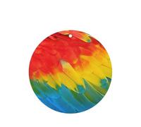 Fantástico juego de 10 tarjetas ambientadoras con estampado de plumas de loro, hojas colgantes perfumadas para coche, para decoración de coche